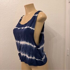 Forever 21 Blue Tie-Dye Tank Top
